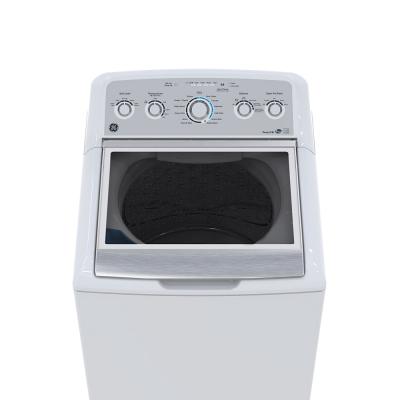 27" GE 5.0 Cu. Ft. Top Load Washer With Stainless Steel Basket - GTW575BMMWS