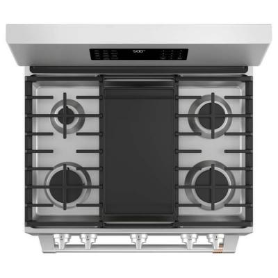 30" Café 5.6 Cu. Ft. Free-Standing Gas Oven With Convection Range - CCGB500P2MS1