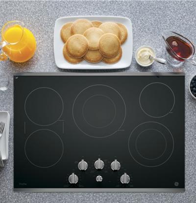 30" GE Profile  Electric Cooktop with Built-In Knob Control - PP7030SJSS