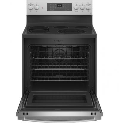 30" GE Profile 5.3 Cu. Ft. Smart  Free-Standing Electric Convection Fingerprint Resistant Range - PB935YPFS