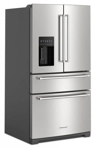 36" KitchenAid 26.2 Cu. Ft. FreeStanding French Door Refrigerator - KRMF536RPS