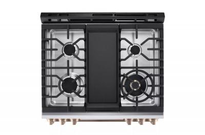 30" LG STUDIO 6.3 Cu. Ft. InstaView Gas Slide-in Range With ProBake Convection and Air Fry - LSGS6338N