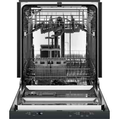 24" GE Stainless Steel Tub Dishwasher with Top control and pocket handle Black - UBT410SGVBB