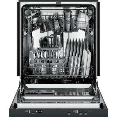 24" GE Stainless Steel Tub Dishwasher with Top control and pocket handle Black - UBT410SGVBB