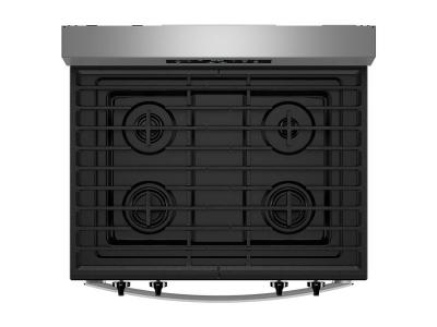 30" Whirlpool 5.0 Cu. Ft. Freestanding Gas Range with 4 Burners - WFGS3530RS