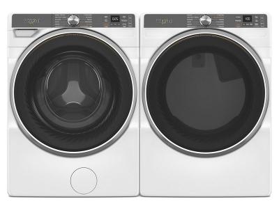 27" Whirlpool 7.4 Cu. Ft. Smart Front Load Gas Dryer with Steam Capabilities in White - WGD6720RW