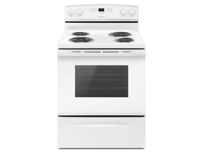 30" Amana Electric Range with Bake Assist Temps - YACR4303MFW