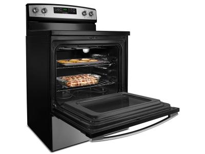 30" Amana Electric Range With Extra-Large Oven Window - YAER6303MFW