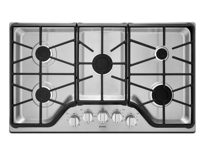 36" Maytag 5-Burner Gas Cooktop With Power Burner - MGC7536DS