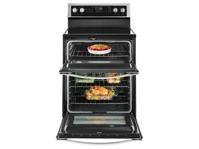 30" Whirlpool 6.7 Cu. Ft. Electric Double Oven Range with True Convection - YWGE745C0FS