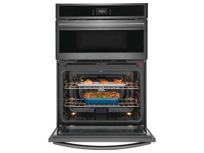 30" Frigidaire Gallery 5.3 Cu. Ft. Microwave Wall Oven in Black Stainless Steel - GCWM3067AD