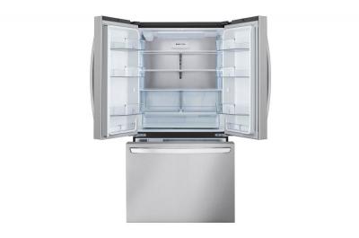 36" LG 27 Cu. Ft. French 3 Door Counter-Depth MAX Refrigerator with Single Ice Makers - LF27D6200S