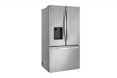 36" LG 26 Cu. Ft. French 3 Door Counter-Depth MAX Refrigerator with Ice and Water Dispenser - LCFC26XSS