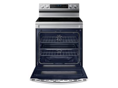 30" Samsung 6.3 cu.ft. Electric Range with Air Fry and Flex Duo - NE63A6751SS