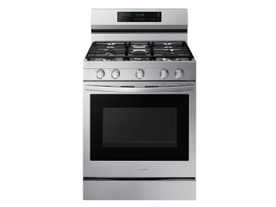 30" Samsung 6.0 Cu. Ft. Freestanding Gas True Convection Range With Wi-Fi And Air Fry - NX60A6711SS