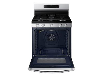 30" Samsung 6.0 Cu. Ft. Freestanding Gas Fan Convection Range With Wi-Fi And Air Fry - NX60A6511SS