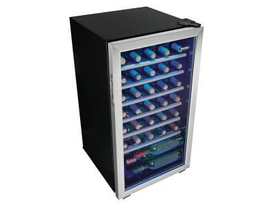 18" Danby 36 Bottle Free-Standing Wine Cooler in Stainless Steel - DWC93BLSDBR1