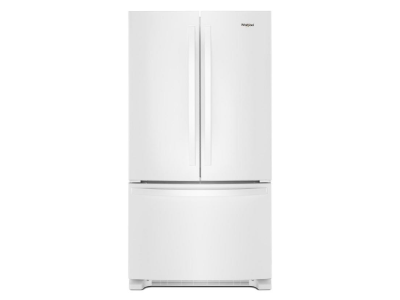 36" Whirlpool French Door Bottom Mount Full Depth Refrigerator in White - WRFF3036RW