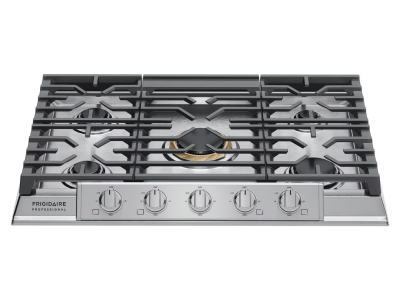 30" Frigidaire Professional 5 Burner Gas Cooktop in Stainless Steel - PCCG3080AS