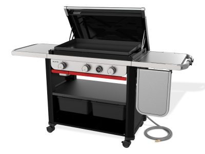 Weber Slate 30" Rust-Resistant Griddle with Extendable Side Table in Natural Gas - 1500420