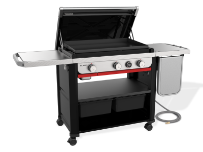 Weber Slate 30" Rust-Resistant Griddle with Extendable Side Table in Natural Gas - 1500420