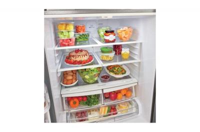 30" LG 21.8 Cu. Ft. French Door Standard-Depth Refrigerator with Ice Maker in Stainless Steel - LFCS22520S