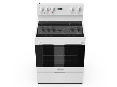 30" Marathon 4.8 Cu. Ft. Smooth Top Electric Range in White - MER3070W