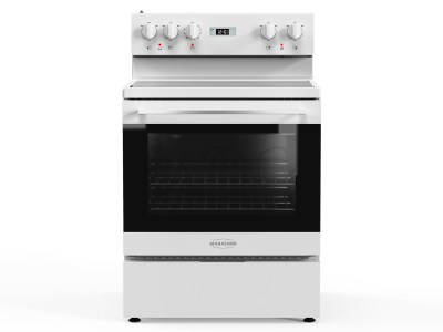 30" Marathon 4.8 Cu. Ft. Smooth Top Electric Range in White - MER3070W